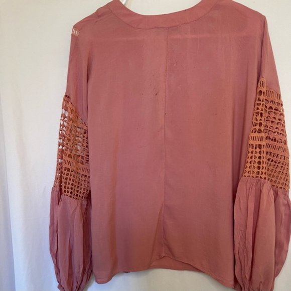 Haute Monde hobo flirty tunic bell Victorian style design sleeves Size 1X - Picture 4 of 7